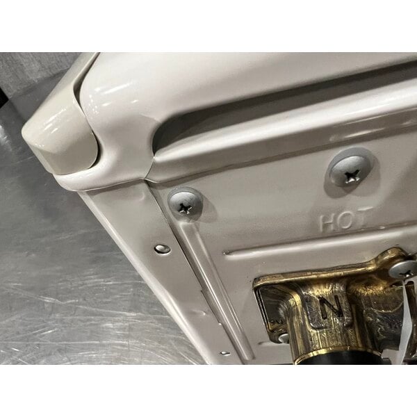 Scratch and Dent Rinnai V53DeP Liquid Propane Wall-Mounted Outdoor Tankless Water Heater - 120V, 120,000 BTU, 5.3 GPM