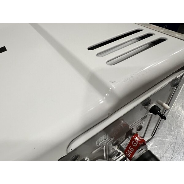 Scratch and Dent Rinnai V53DeP Liquid Propane Wall-Mounted Outdoor Tankless Water Heater - 120V, 120,000 BTU, 5.3 GPM