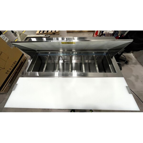 Scratch and Dent Avantco APT-48-HC 47" 2 Door Refrigerated Sandwich Prep Table