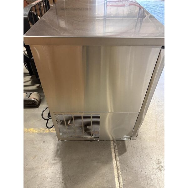 Scratch and Dent Avantco UBB-4G-HC 90" Stainless Steel Counter Height Glass Door Back Bar Refrigerator with LED Lighting