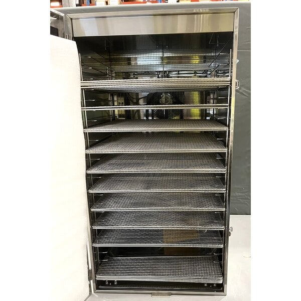 Scratch and Dent Avantco 24 Tray Stainless Steel Food Dehydrator with Glass Door - 120V, 1600W