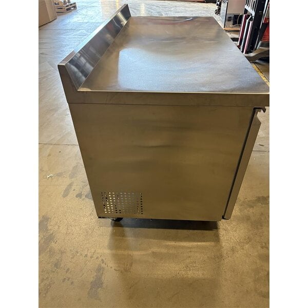 Scratch and Dent Avantco SS-WT-60R-HC 60" Two Door Worktop Refrigerator with 3 1/2" Backsplash