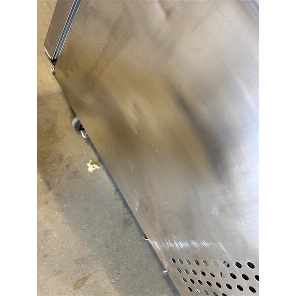 Scratch and Dent Avantco SS-WT-60R-HC 60" Two Door Worktop Refrigerator with 3 1/2" Backsplash