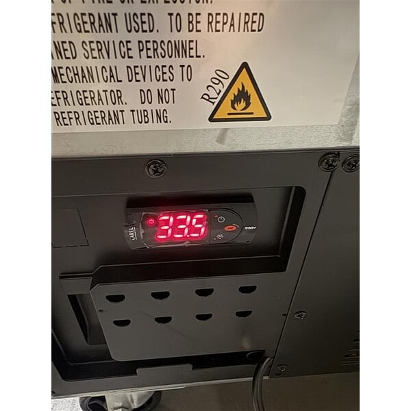 Scratch and Dent Avantco SS-WT-60R-HC 60" Two Door Worktop Refrigerator with 3 1/2" Backsplash