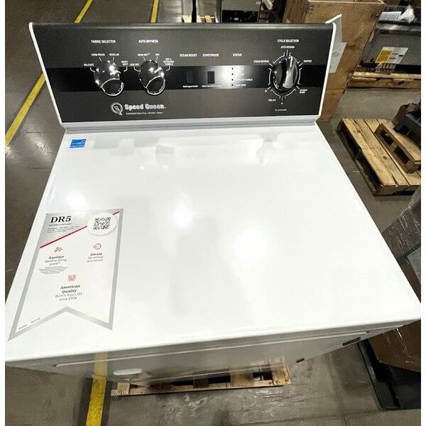 Scratch and Dent Speed Queen DR5004WE 7 cu. ft. 27" Front Load Electric Dryer with Rear Control and Steam - Free Use