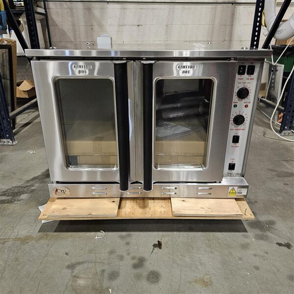 Scratch and Dent Cooking Performance Group FEC-100-DDD Deep Depth Single Deck Full Size Electric Convection Oven - 240V, 1 / 3 Phase, 11.9 kW