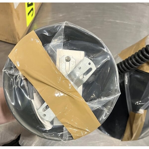 Scratch and Dent Hanson Heat Lamps 400-RET-BK Retractable Cord Ceiling Mount Heat Lamp with Black Finish