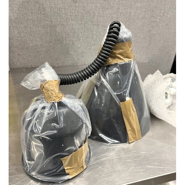 Scratch and Dent Hanson Heat Lamps 400-RET-BK Retractable Cord Ceiling Mount Heat Lamp with Black Finish