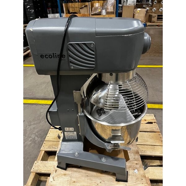 Scratch and Dent Ecoline by Hobart EMM20-1STD 20 Qt. Planetary Stand Mixer with Guard & Standard Accessories - 120V, 1 HP