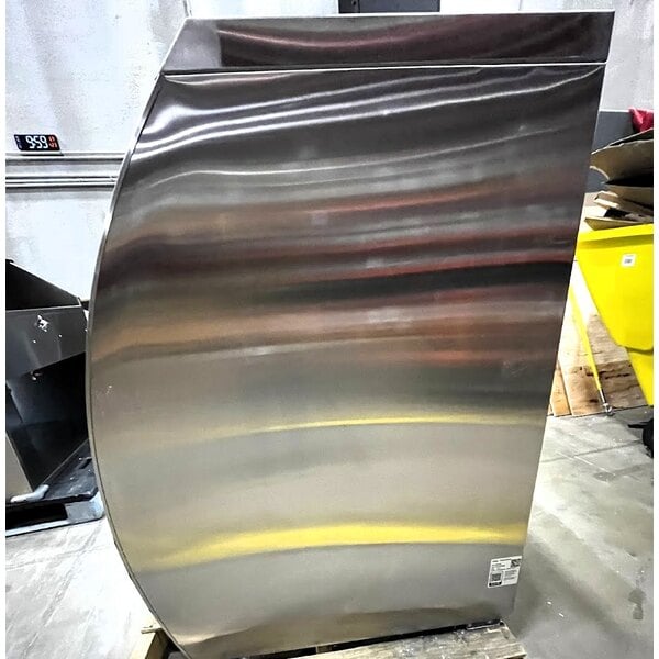 Scratch and Dent Avantco DLC64-HC-S 64" Stainless Steel Curved Glass Refrigerated Deli Case