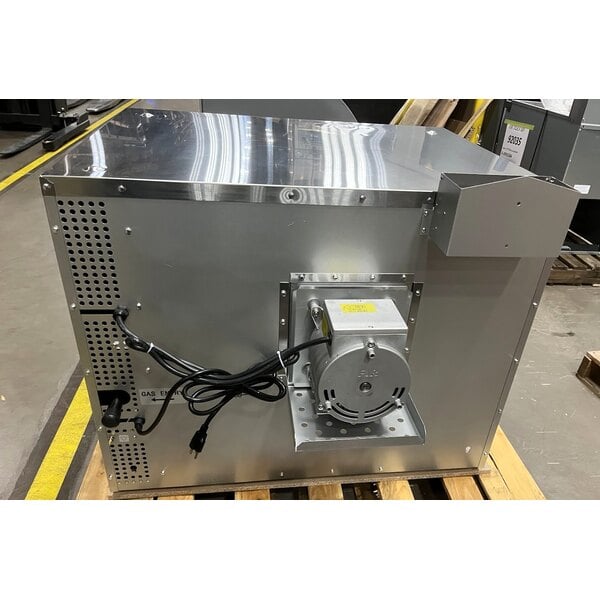 Scratch and Dent Cooking Performance Group FGC-100-N Single Deck Standard Depth Full Size Natural Gas Convection Oven with Legs - 54,000 BTU