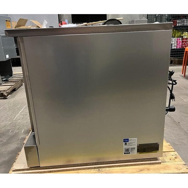 Scratch and Dent Cooking Performance Group FGC-100-N Single Deck Standard Depth Full Size Natural Gas Convection Oven with Legs - 54,000 BTU