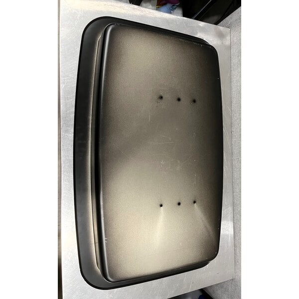 Scratch and Dent Koala Kare KB310-SSWM-MBLK Horizontal Surface-Mounted Matte Black Stainless Steel Baby Changing Station