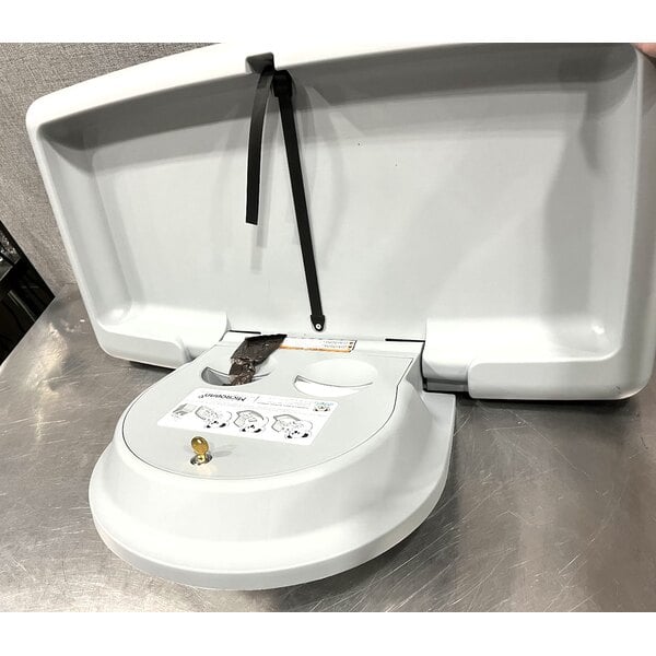 Scratch and Dent Koala Kare KB310-SSWM-MBLK Horizontal Surface-Mounted Matte Black Stainless Steel Baby Changing Station