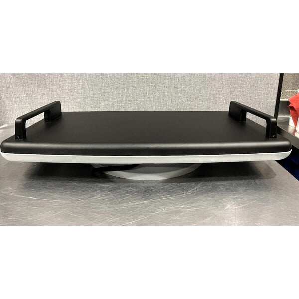 Scratch and Dent Koala Kare KB310-SSWM-MBLK Horizontal Surface-Mounted Matte Black Stainless Steel Baby Changing Station