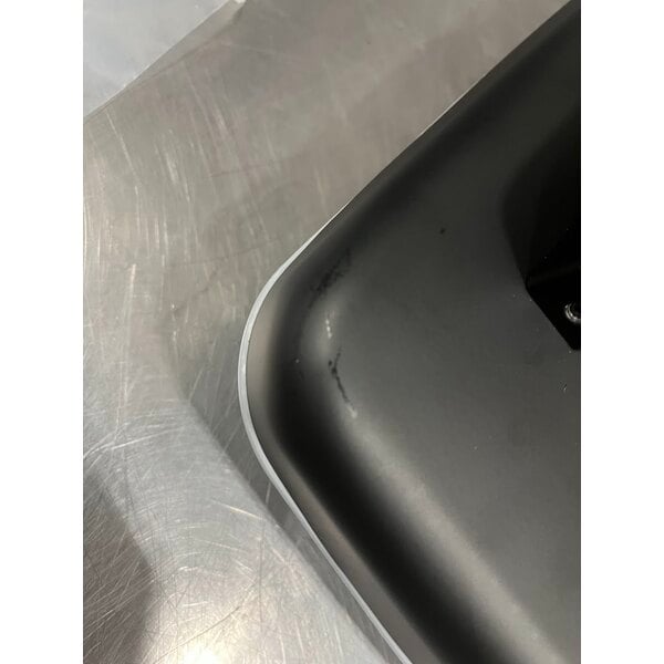 Scratch and Dent Koala Kare KB310-SSWM-MBLK Horizontal Surface-Mounted Matte Black Stainless Steel Baby Changing Station