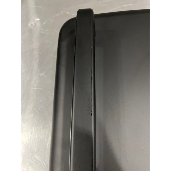 Scratch and Dent Koala Kare KB310-SSWM-MBLK Horizontal Surface-Mounted Matte Black Stainless Steel Baby Changing Station