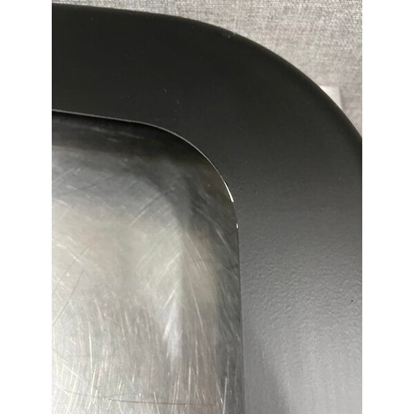 Scratch and Dent Koala Kare KB310-SSWM-MBLK Horizontal Surface-Mounted Matte Black Stainless Steel Baby Changing Station