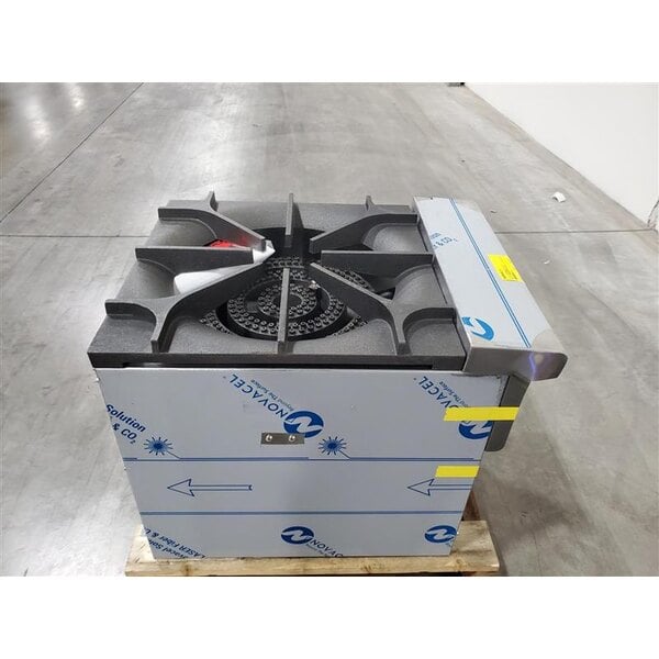 Scratch and Dent Imperial Range ISPA-18 Natural Gas Stock Pot Range - 90,000 BTU