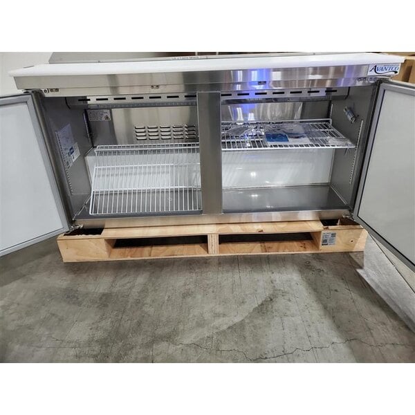 Scratch and Dent Avantco APT-60-HC 60" 2 Door Refrigerated Sandwich Prep Table