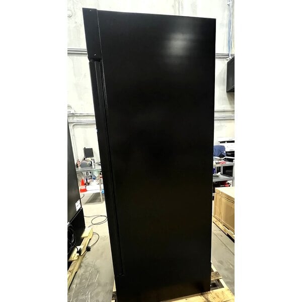 Scratch and Dent True GDM-35F-HC~TSL01 39 1/2" Black Glass Door Merchandiser Freezer with LED Lighting