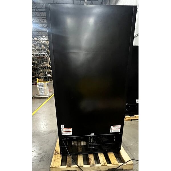 Scratch and Dent True GDM-35F-HC~TSL01 39 1/2" Black Glass Door Merchandiser Freezer with LED Lighting