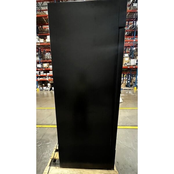 Scratch and Dent True GDM-35F-HC~TSL01 39 1/2" Black Glass Door Merchandiser Freezer with LED Lighting