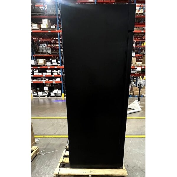 Scratch and Dent True GDM-35F-HC~TSL01 39 1/2" Black Glass Door Merchandiser Freezer with LED Lighting