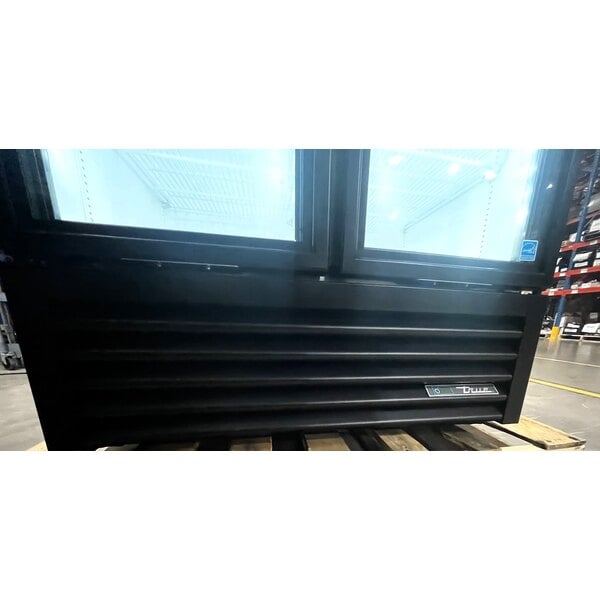 Scratch and Dent True GDM-35F-HC~TSL01 39 1/2" Black Glass Door Merchandiser Freezer with LED Lighting
