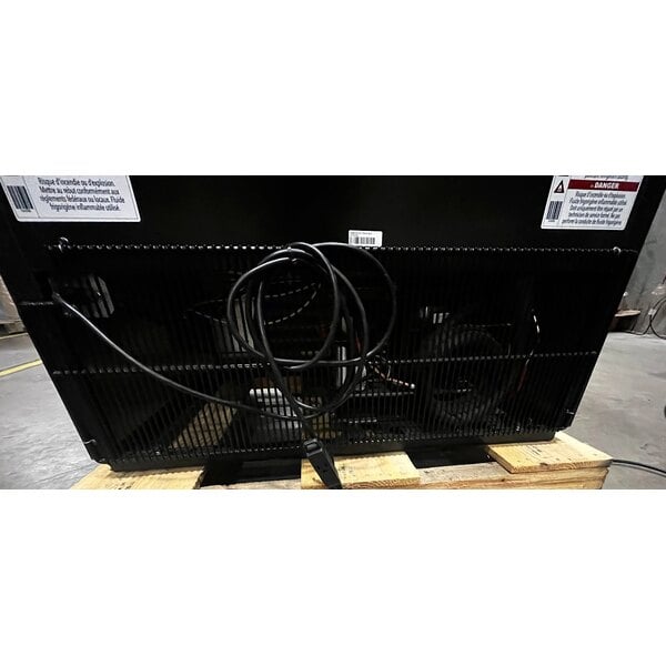 Scratch and Dent True GDM-35F-HC~TSL01 39 1/2" Black Glass Door Merchandiser Freezer with LED Lighting