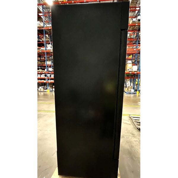 Scratch and Dent True GDM-35F-HC~TSL01 39 1/2" Black Glass Door Merchandiser Freezer with LED Lighting