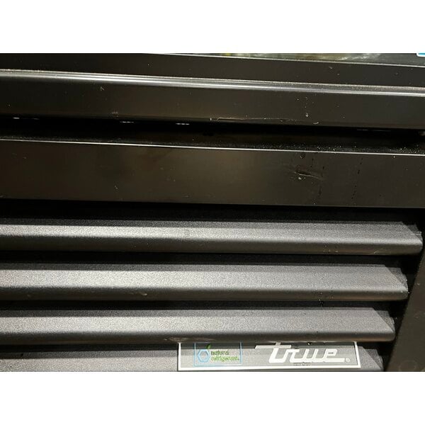 Scratch and Dent True GDM-35F-HC~TSL01 39 1/2" Black Glass Door Merchandiser Freezer with LED Lighting