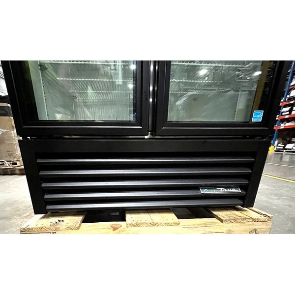 Scratch and Dent True GDM-35F-HC~TSL01 39 1/2" Black Glass Door Merchandiser Freezer with LED Lighting
