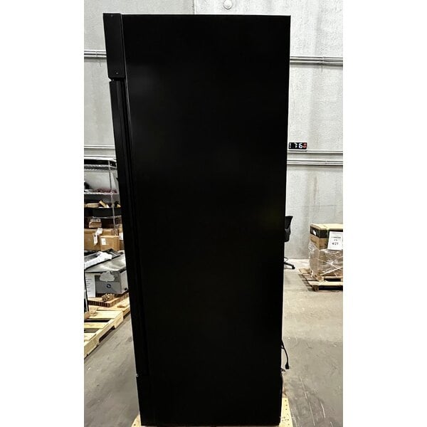 Scratch and Dent True GDM-35F-HC~TSL01 39 1/2" Black Glass Door Merchandiser Freezer with LED Lighting