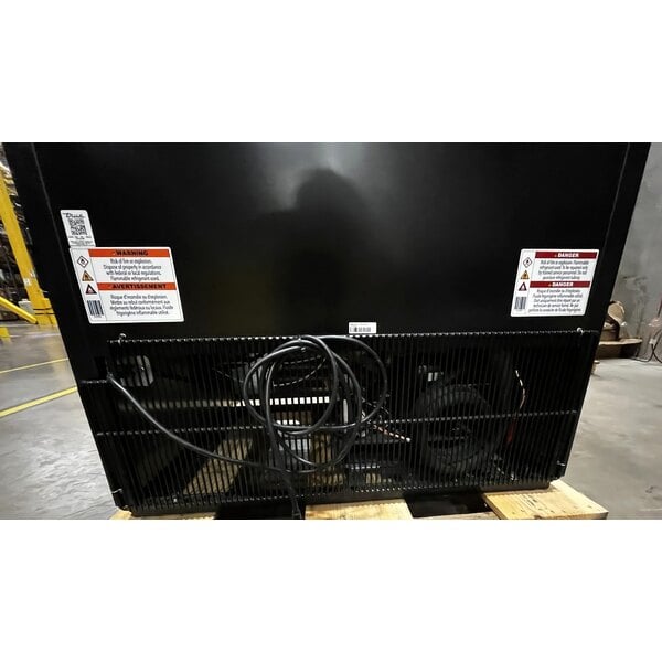 Scratch and Dent True GDM-35F-HC~TSL01 39 1/2" Black Glass Door Merchandiser Freezer with LED Lighting