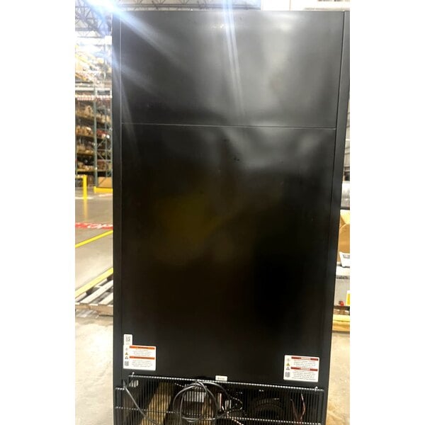 Scratch and Dent True GDM-35F-HC~TSL01 39 1/2" Black Glass Door Merchandiser Freezer with LED Lighting