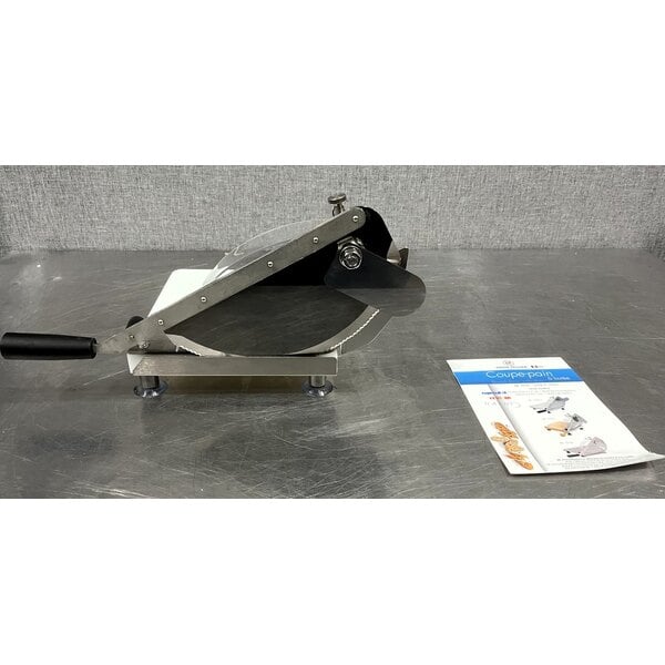Scratch and Dent Tellier 703SF1P Countertop Manual Bread Slicer - 3/16" to 3 5/16" Adjustable Slice Thickness