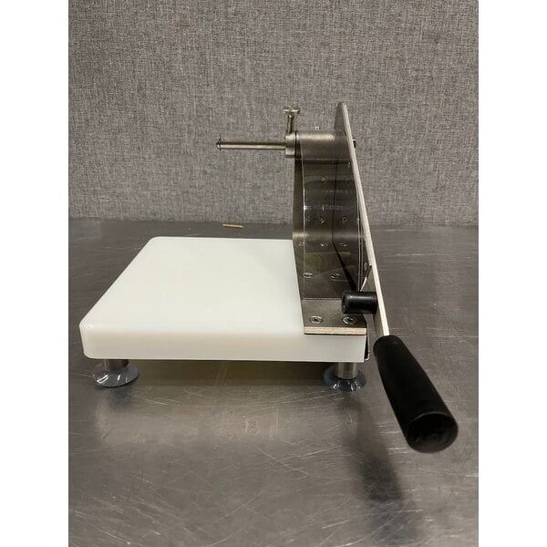 Scratch and Dent Tellier 703SF1P Countertop Manual Bread Slicer - 3/16" to 3 5/16" Adjustable Slice Thickness