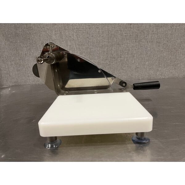 Scratch and Dent Tellier 703SF1P Countertop Manual Bread Slicer - 3/16" to 3 5/16" Adjustable Slice Thickness