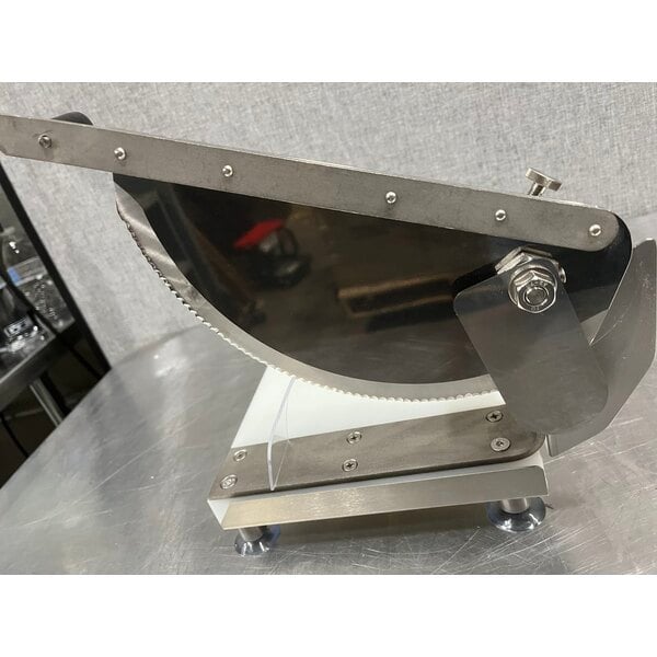 Scratch and Dent Tellier 703SF1P Countertop Manual Bread Slicer - 3/16" to 3 5/16" Adjustable Slice Thickness