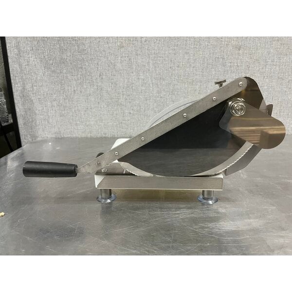 Scratch and Dent Tellier 703SF1P Countertop Manual Bread Slicer - 3/16" to 3 5/16" Adjustable Slice Thickness