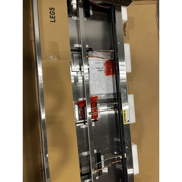 Scratch and Dent ServIt GST-5WE-NG Five Pan Open Well Natural Gas Steam Table with Undershelf - 17,500 BTU