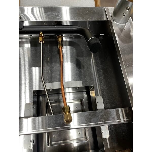 Scratch and Dent ServIt GST-5WE-NG Five Pan Open Well Natural Gas Steam Table with Undershelf - 17,500 BTU