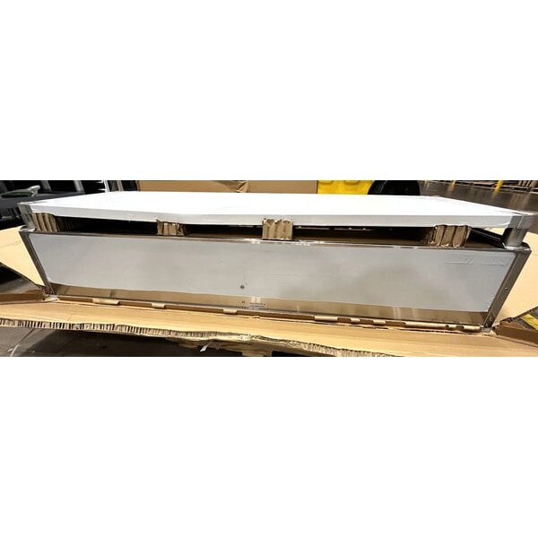 Scratch and Dent ServIt GST-5WE-NG Five Pan Open Well Natural Gas Steam Table with Undershelf - 17,500 BTU