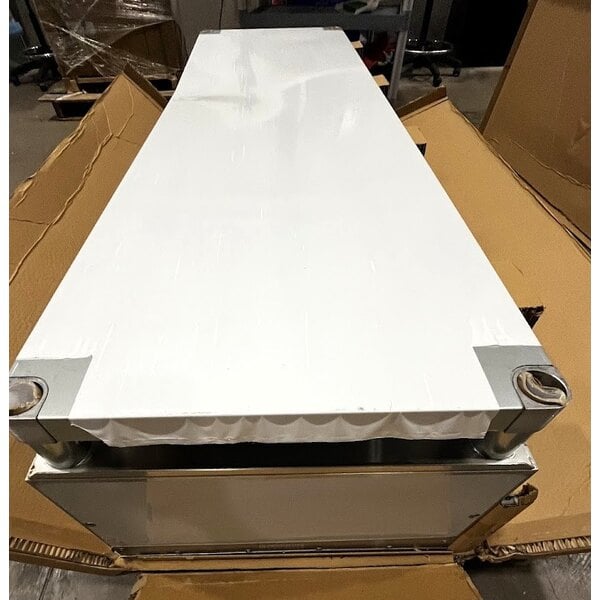 Scratch and Dent ServIt GST-5WE-NG Five Pan Open Well Natural Gas Steam Table with Undershelf - 17,500 BTU