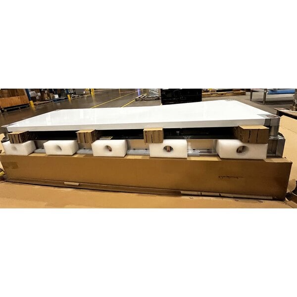 Scratch and Dent ServIt GST-5WE-NG Five Pan Open Well Natural Gas Steam Table with Undershelf - 17,500 BTU