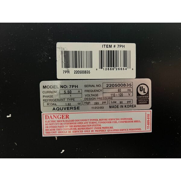 Scratch and Dent Aquverse 7PH Hot / Cold High Capacity Point of Use Water Dispenser