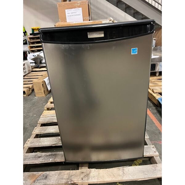 Scratch and Dent Danby DAR044A4BSLDD Designer 4.4 Cu. Ft. Stainless Steel Solid Door Reach-In Refrigerator