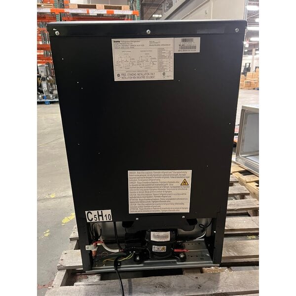 Scratch and Dent Danby DAR044A4BSLDD Designer 4.4 Cu. Ft. Stainless Steel Solid Door Reach-In Refrigerator