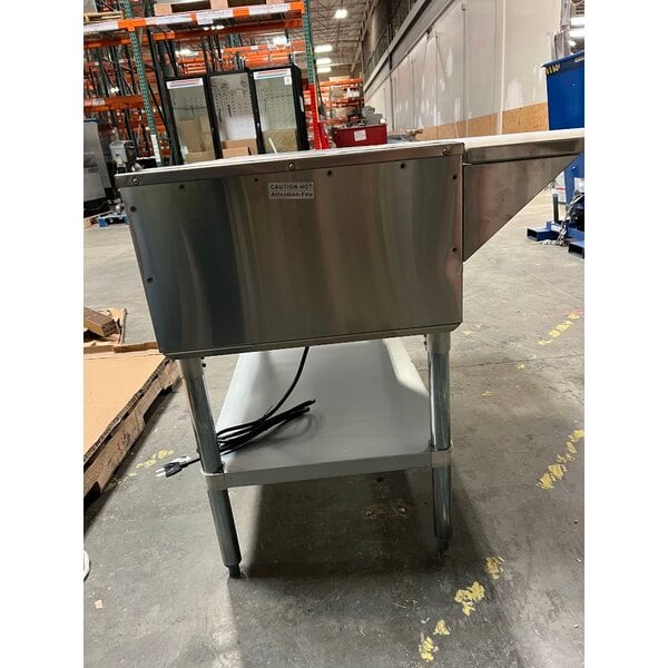 Scratch and Dent ServIt Three Pan Open Well Electric Steam Table with Adjustable Undershelf - 120V, 1500W